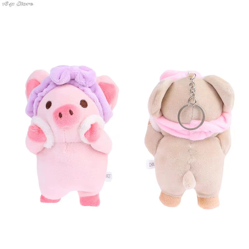 1Pc Durable Cute Bath Rabbit Piggy Bear Plush Stuffed Doll Soft Plush Toy Keychain Pendant Bag Decor Kid Gifts