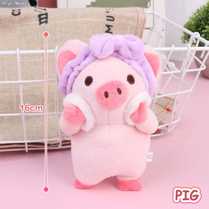 1Pc Durable Cute Bath Rabbit Piggy Bear Plush Stuffed Doll Soft Plush Toy Keychain Pendant Bag Decor Kid Gifts