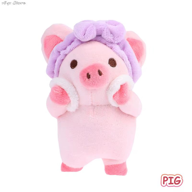 1Pc Durable Cute Bath Rabbit Piggy Bear Plush Stuffed Doll Soft Plush Toy Keychain Pendant Bag Decor Kid Gifts